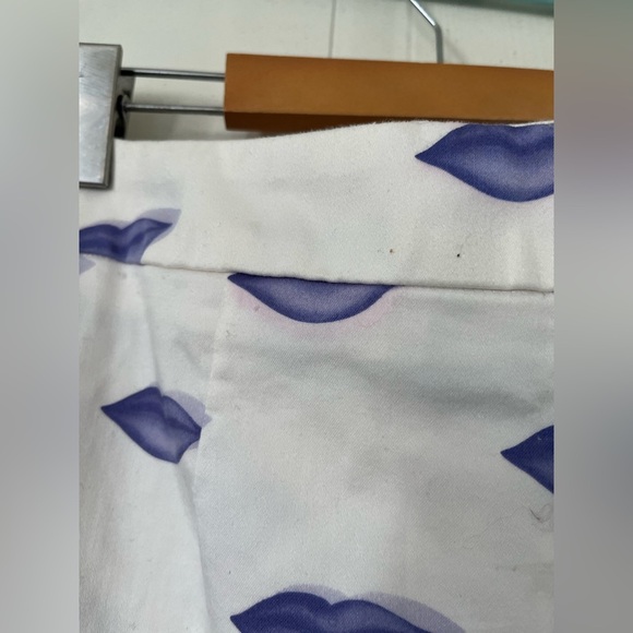 Vintage Prada Mini Purple Lip Print Skirt - Picture 4 of 8